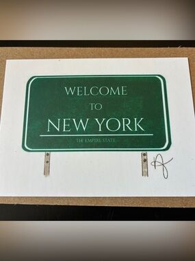 A Little Shop In NYC Welcome NY Sign Mini Print (Not Inciardi) Vending Machine